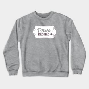 Retreat Besties Plum Gray Crewneck Sweatshirt